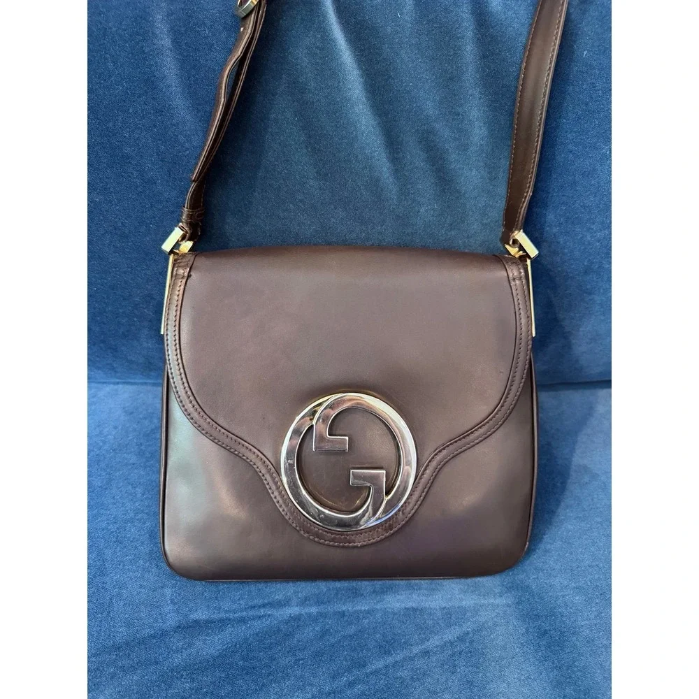 Gucci Vintage‎ Brown Leather Blondie Shoulder Bag.